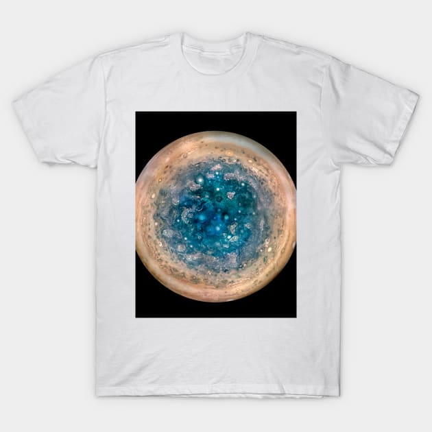 Jupiter's south pole, Juno image (C036/8352) T-Shirt by SciencePhoto